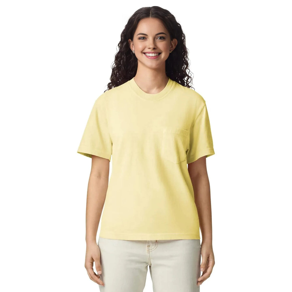 Comfort Colors® Garment-Dyed Heavyweight Pocket Crewneck Short Sleeve T-Shirt