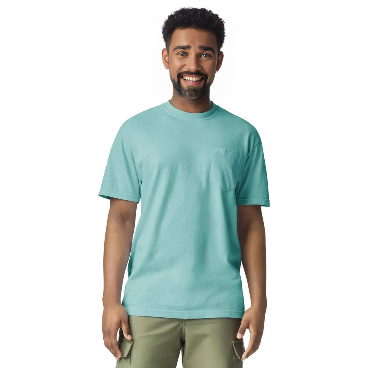 Comfort Colors® Garment-Dyed Heavyweight Pocket Crewneck Short Sleeve T-Shirt
