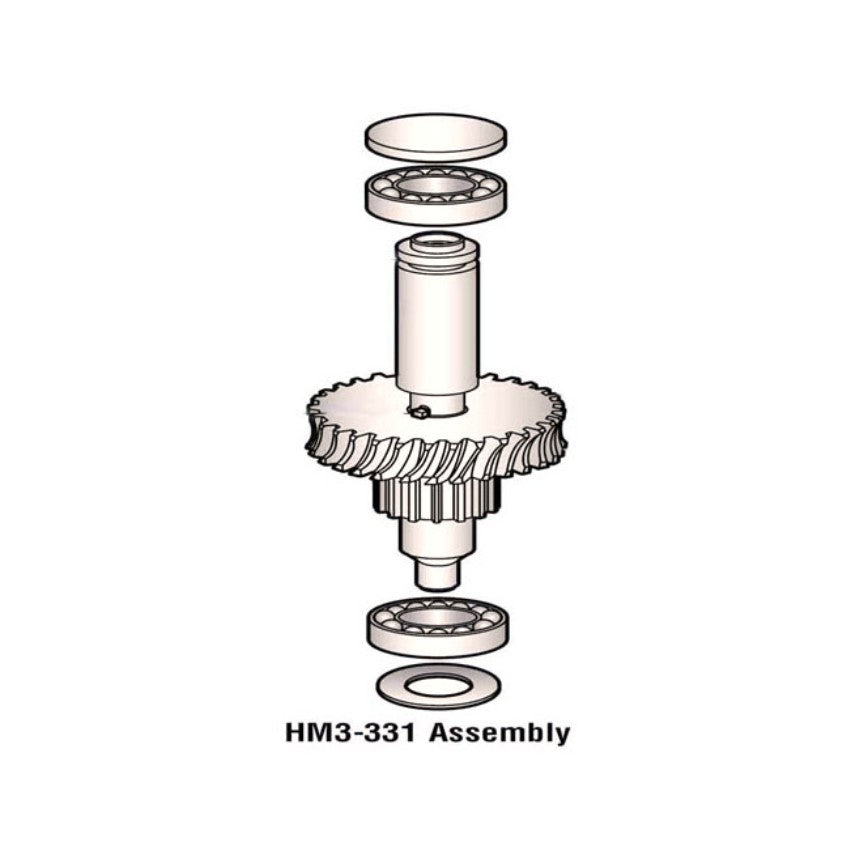 Worm Gear Shaft and Bearing Assembly For Hobart Mixer D300 Transmission OEM # 00-270533-00001