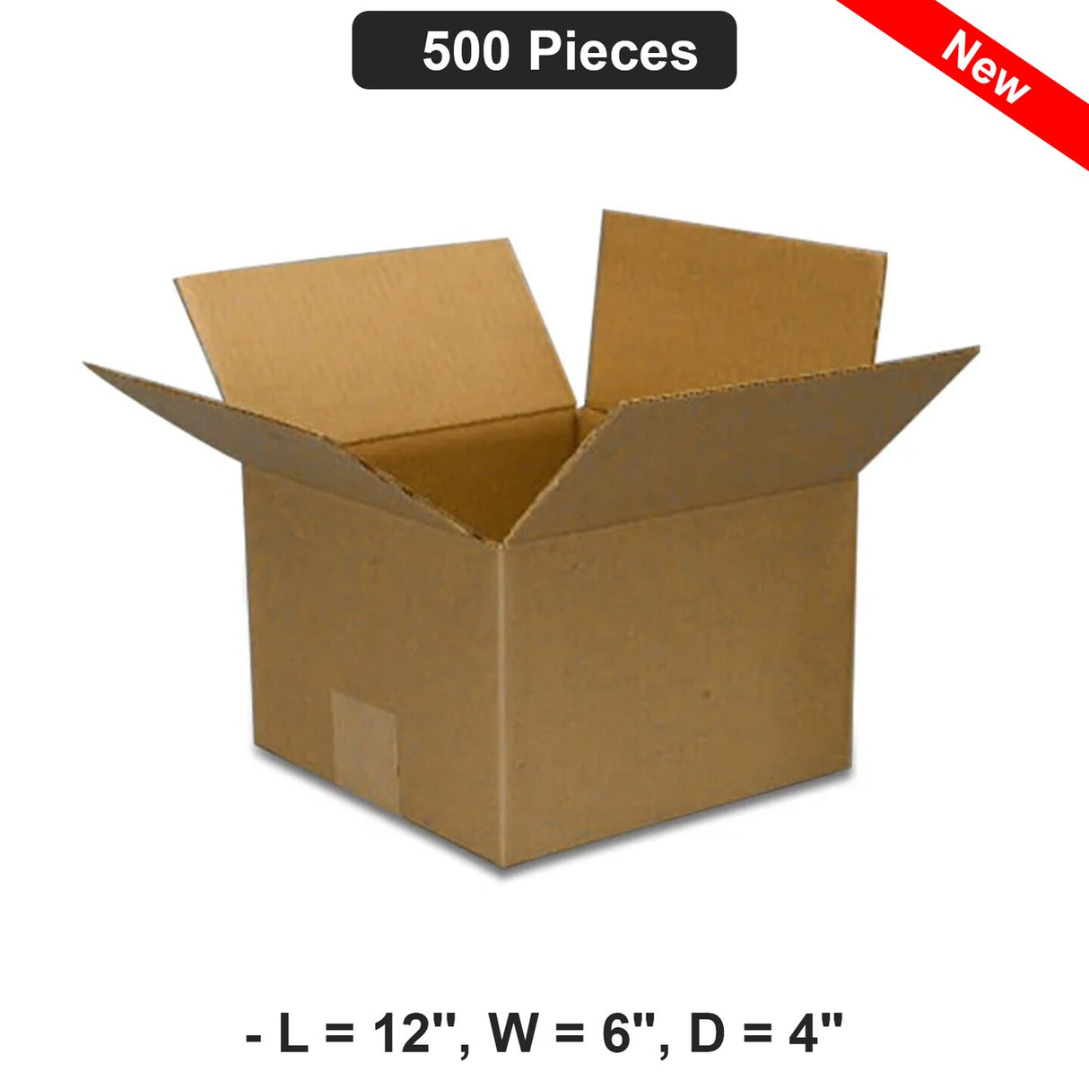 Durable 12"x6"x4" Shipping Boxes Ideal for Mailing, Storage & Gifts