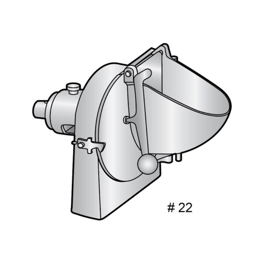 Alfa VS-22 Complete Vegetable Slicer Attachment for #22 Hub OEM # VS9-22