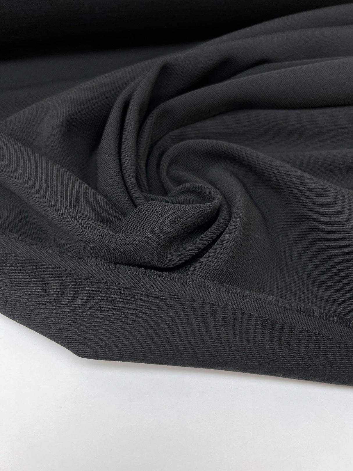 Black Wool Blend Suit Fabric