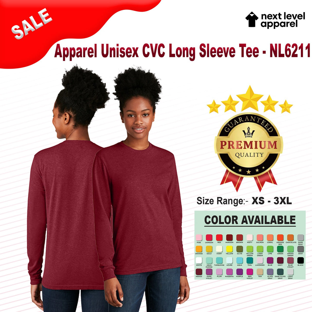Next Level ® Apparel Unisex CVC Long Sleeve Tee