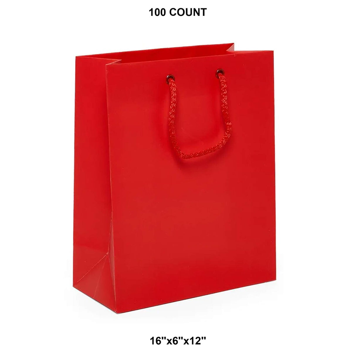 Elegant Matte Euro Tote 16" x 6" x 12"