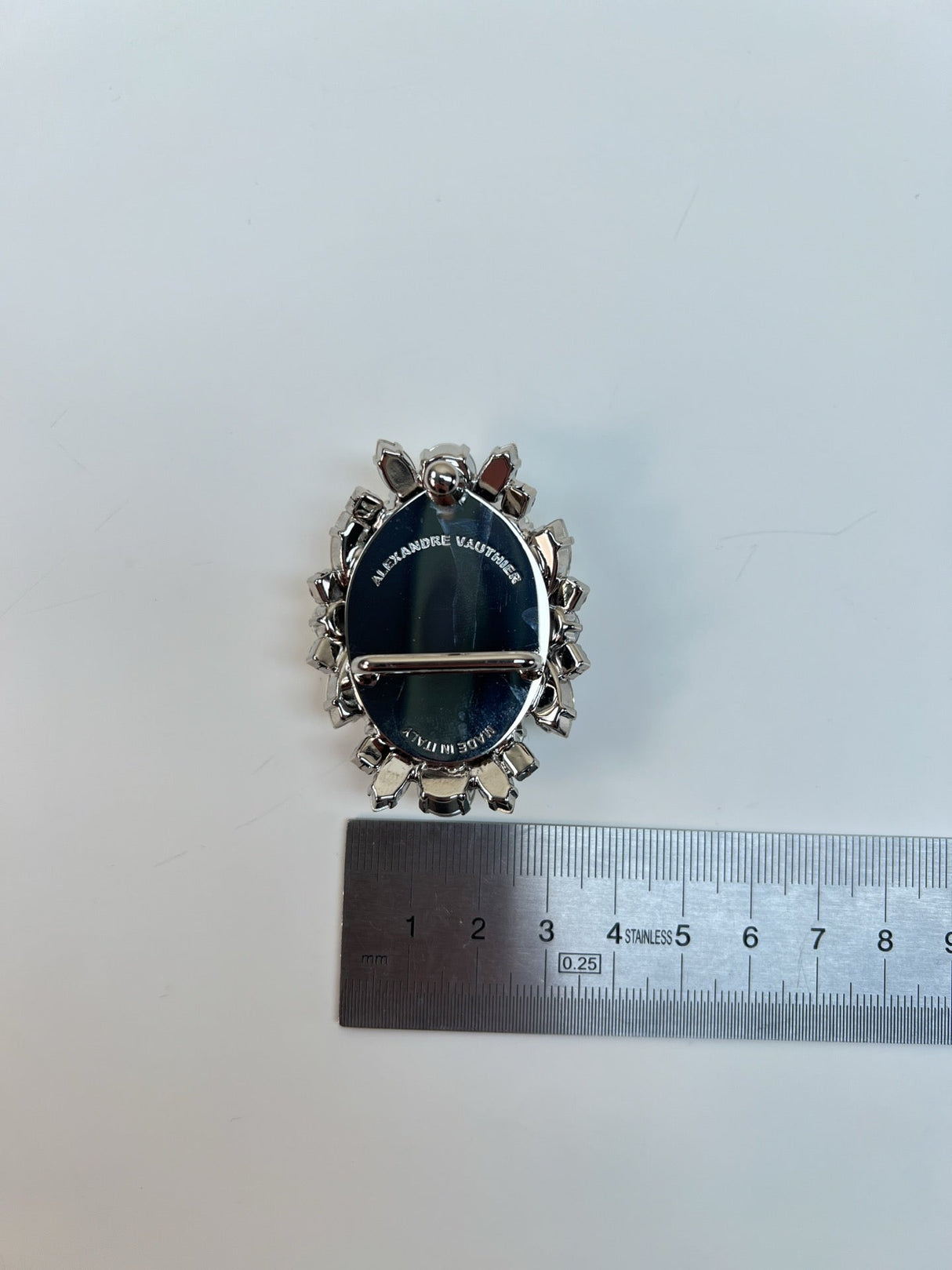 Metal Crystal Fabric Silver