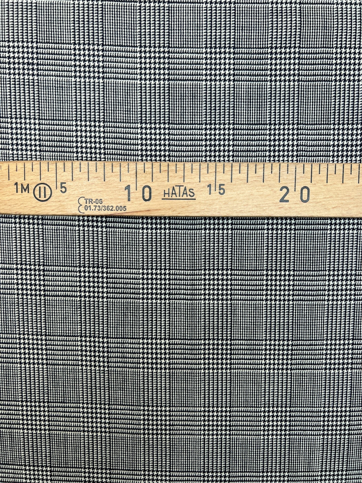 Wool Houndstooth Checked Fabric