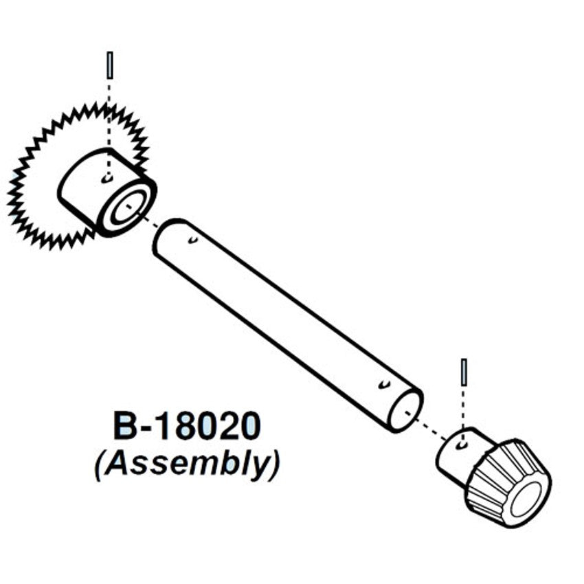 Sprocket Shaft Assembly For Berkel 180 Slicer OEM # 4675-00020