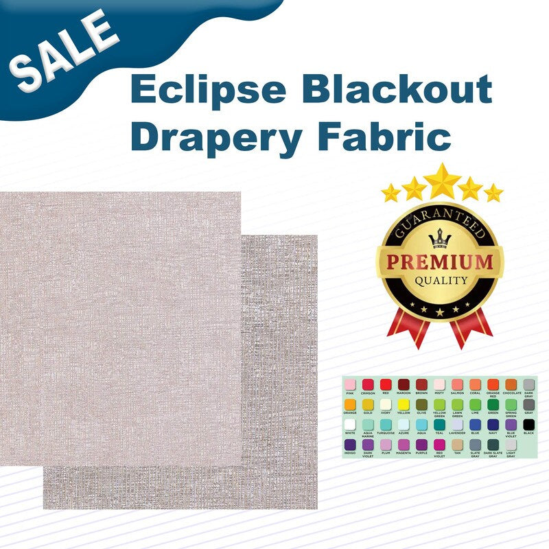 1 Yard Eclipse Blackout Drapery Fabric