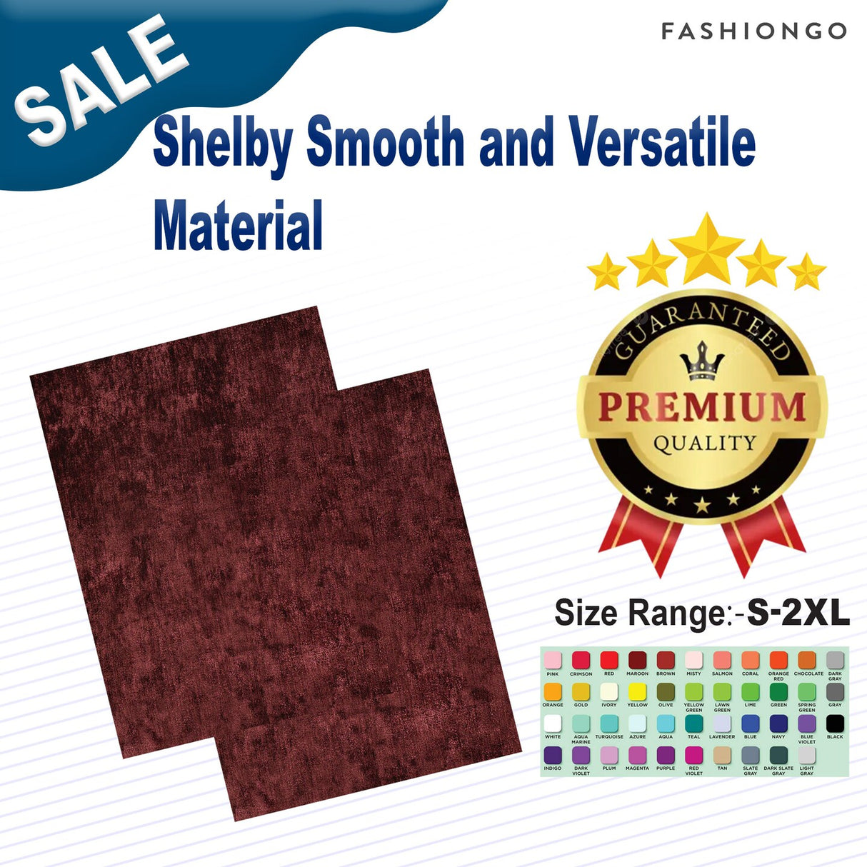 1 Yard Shelby Smooth and Versatile Material