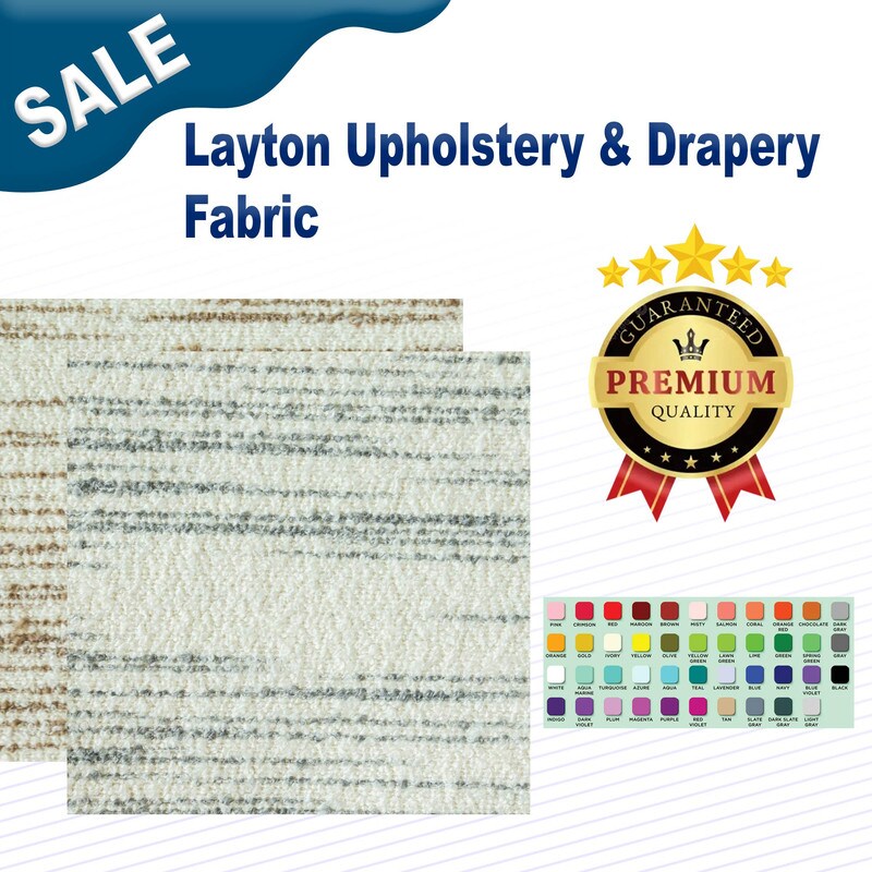 1 Yard Layton Upholstery & Drapery Fabric