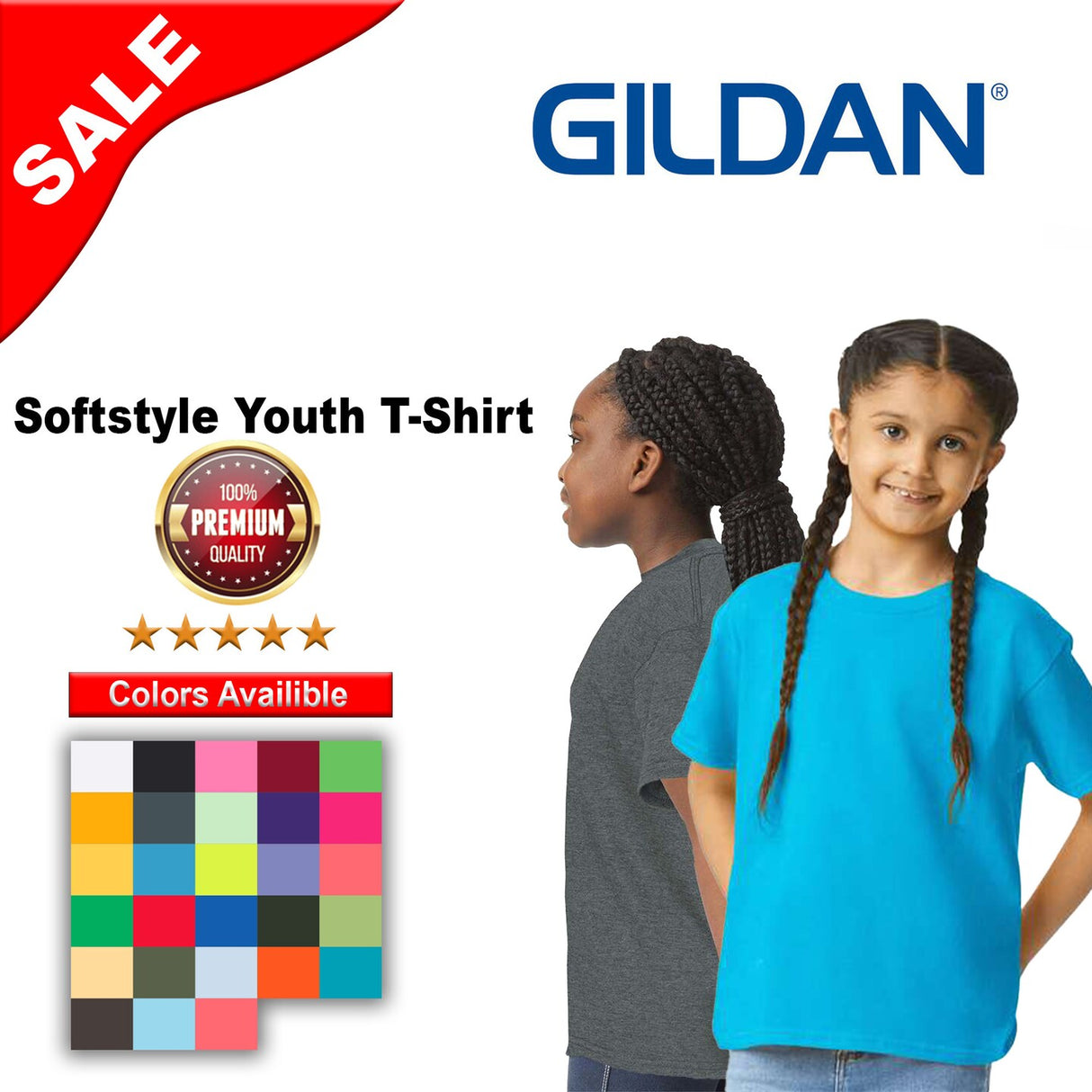 Gildan® Youth Short Sleeve Crewneck T-Shirt