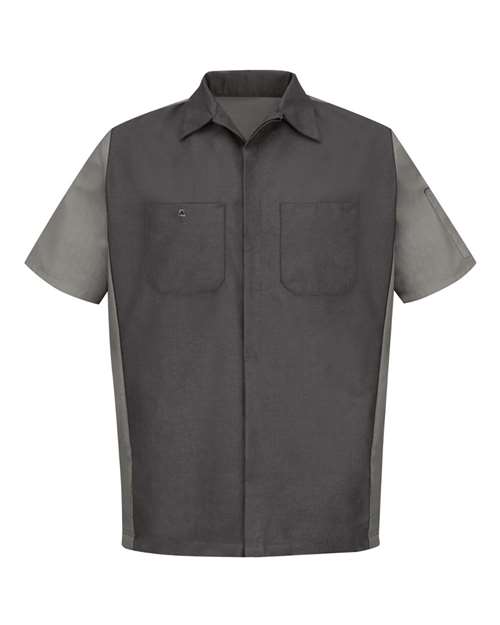 Red Kap Men's Short Sleeve Automotive Crew Shirt