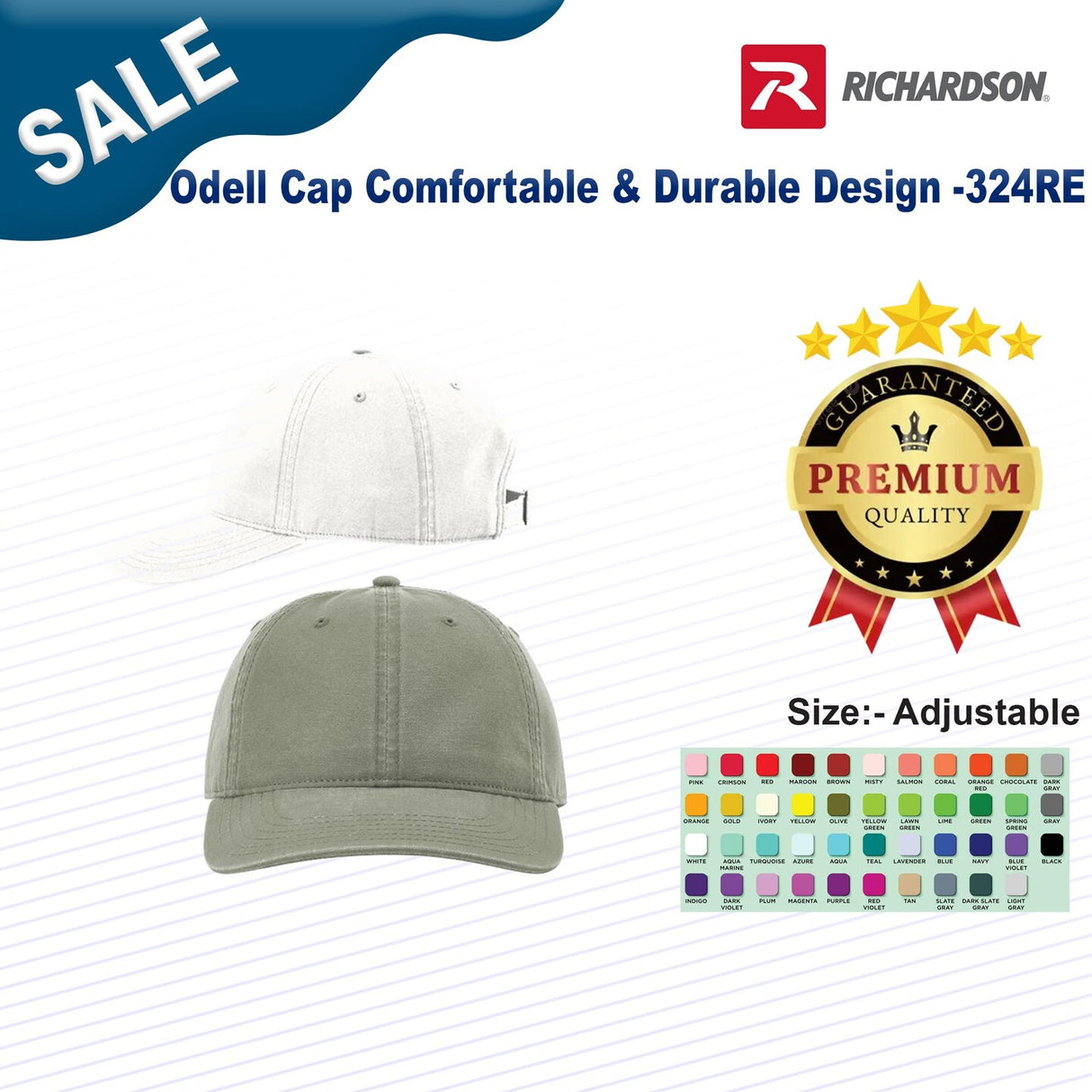 Richardson® Odell Cap Comfortable & Durable Design