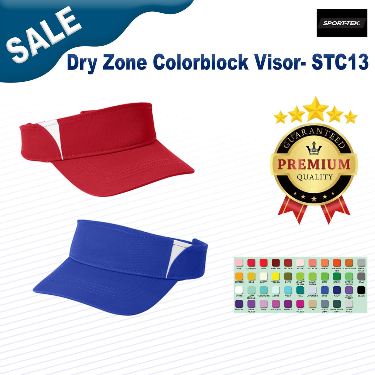 Sport-Tek® Dry Zone Colorblock Visor