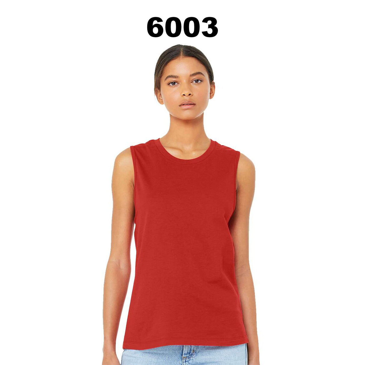 BELLA + CANVAS® Women's Jersey Muscle Crew Neck Short Sleeve Tank - 6003