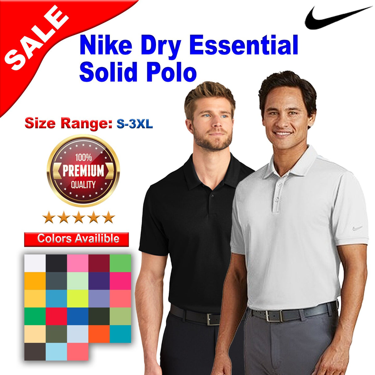 Nike® Dry Essential Solid Polo
