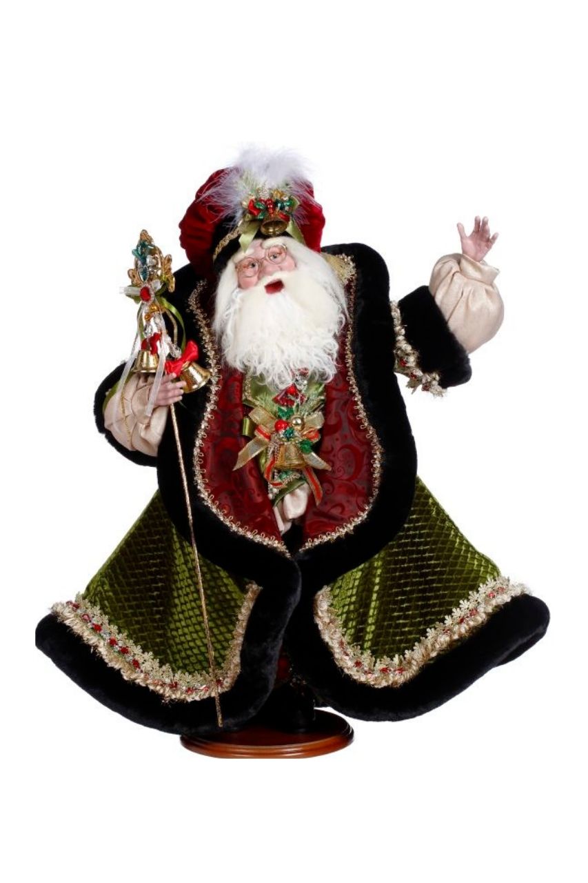 24" Bell Ringer Santa - Mark Roberts