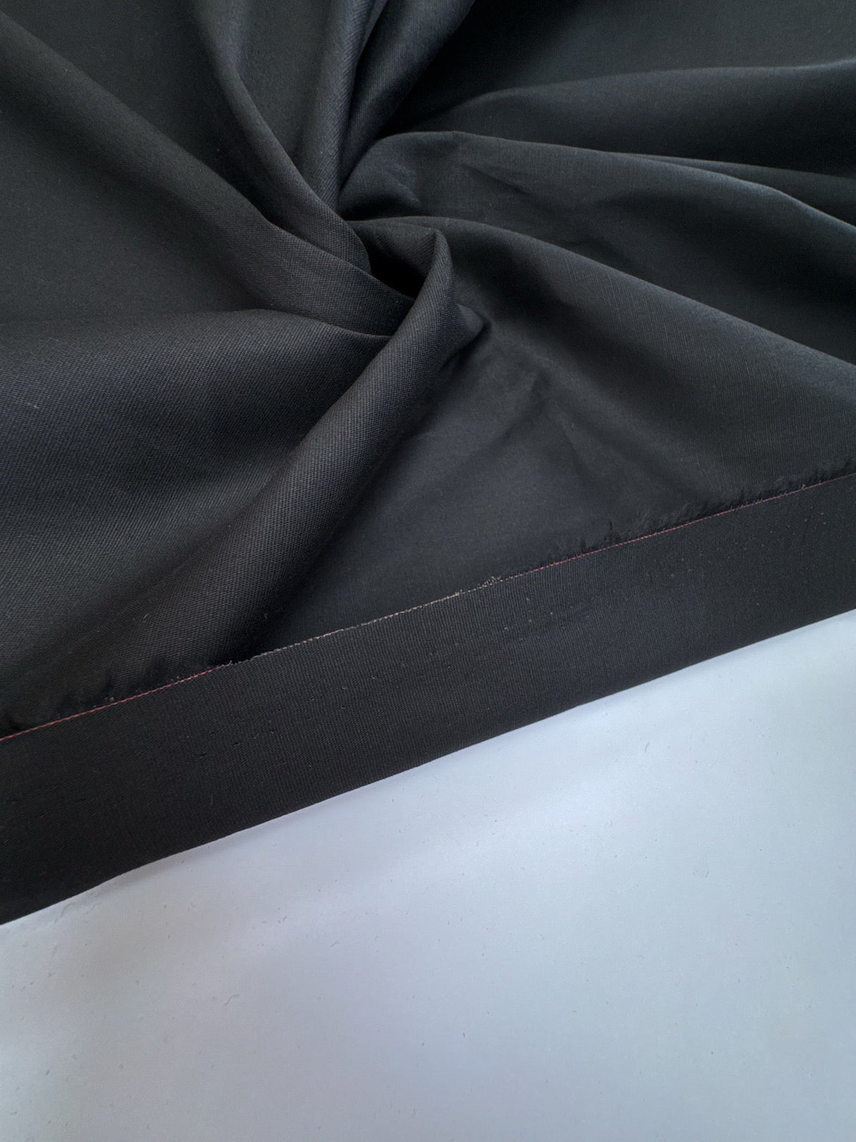 Black Viscose Elastane Woven