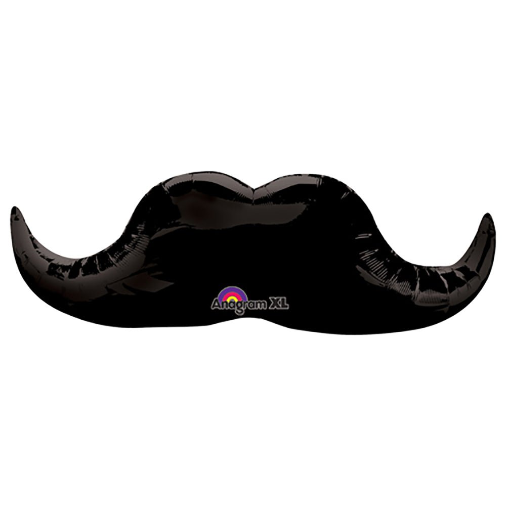 Mustache Foil Balloon 35 Inch Black