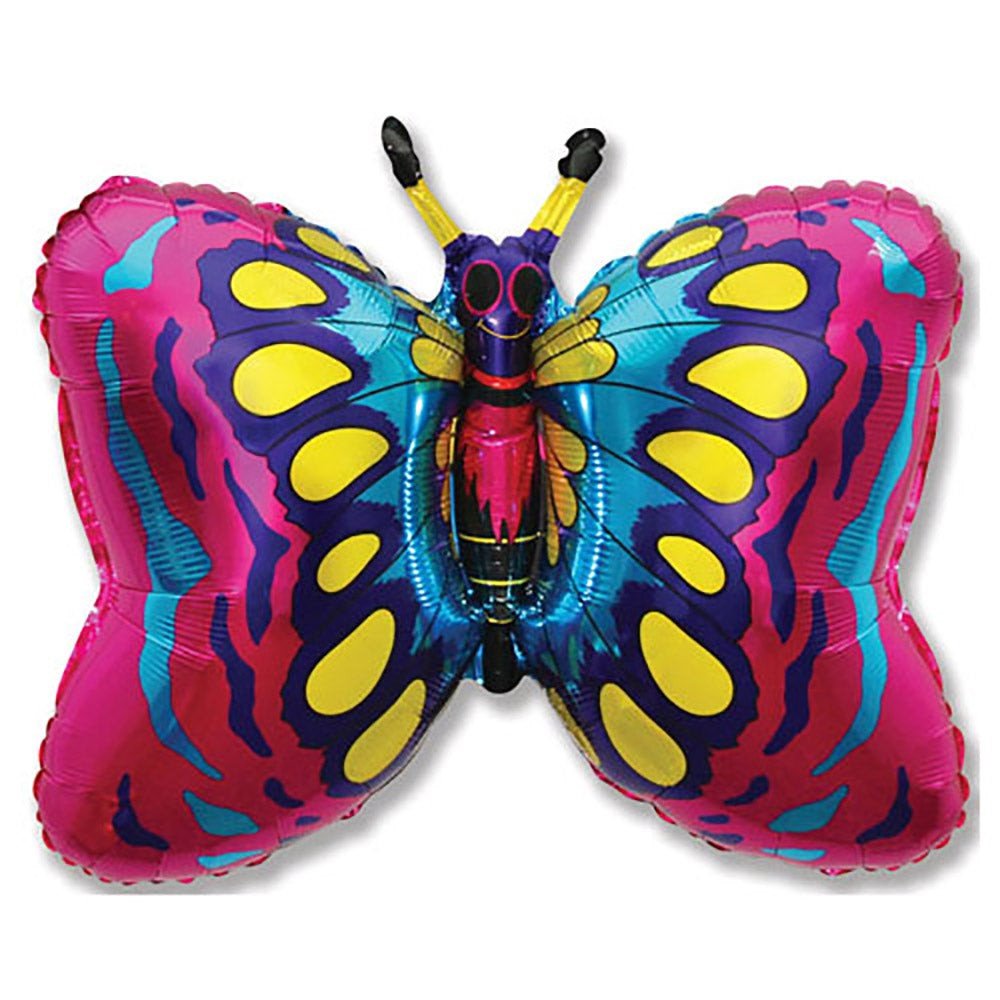Butterfly Fuchsia Foil Balloon