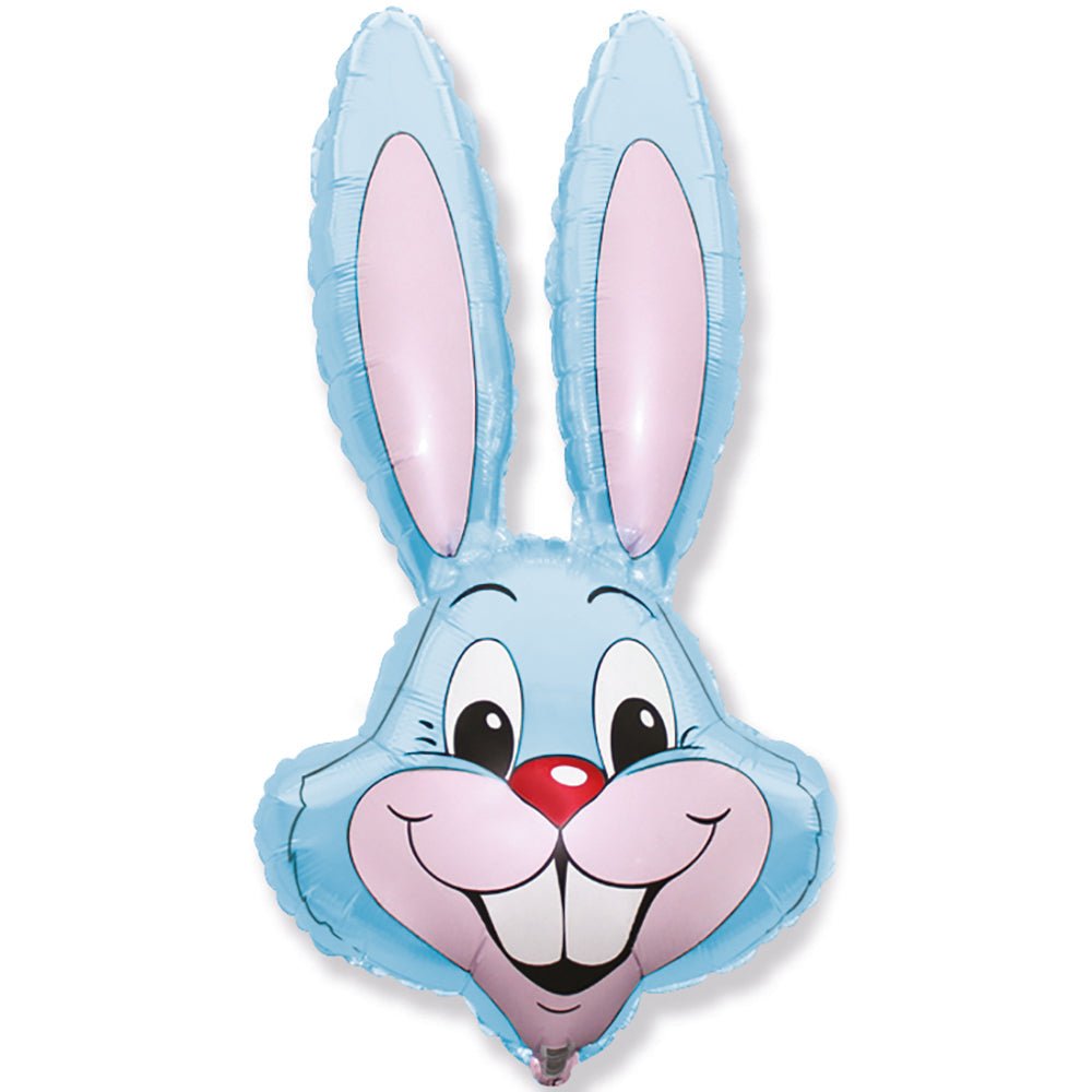 Foil Balloon Rabbit Light Blue
