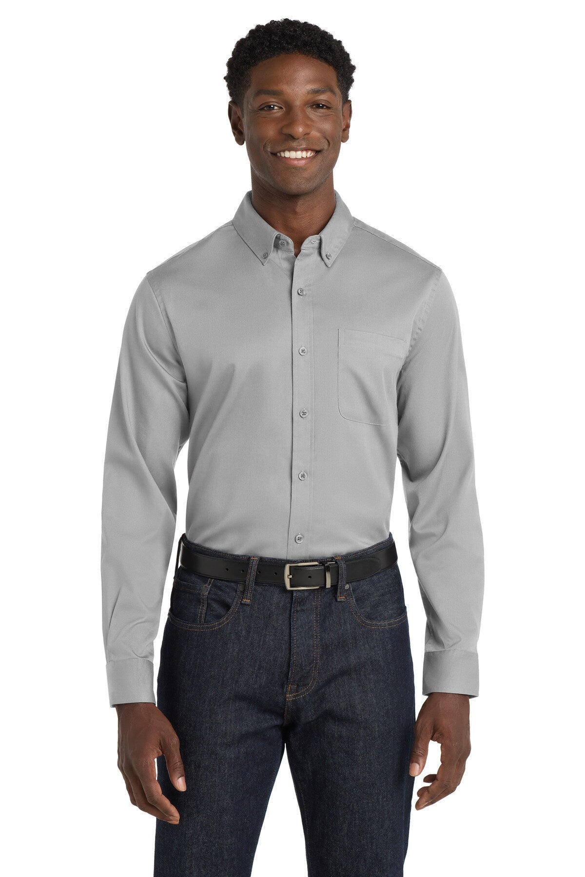 Port Authority® Long Sleeve SuperPro React Twill Shirt