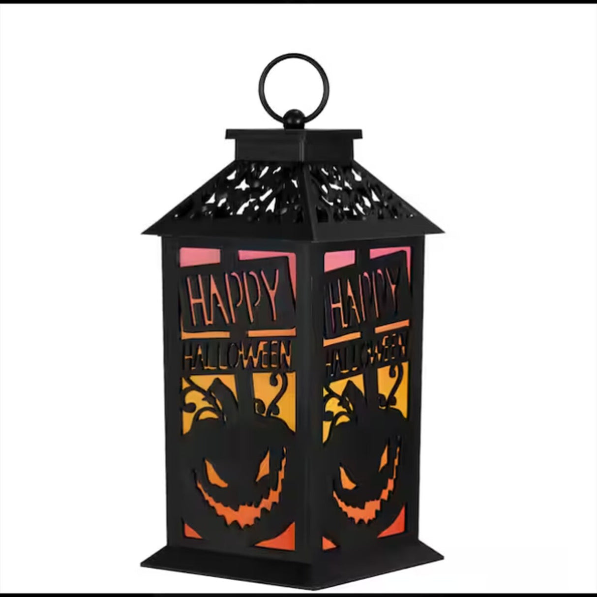 LED Lighted Jack-O-Lantern Happy Halloween Table Lantern