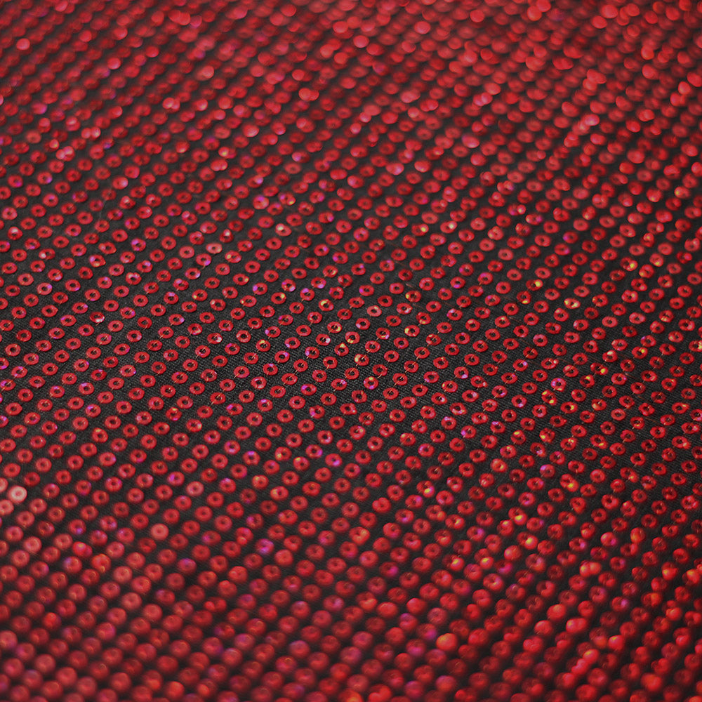 Dance Floor Sequins Poly Spandex Fabric - Multiple Colors, Round Sequin Pattern, 56-58" Width (1 Yard)