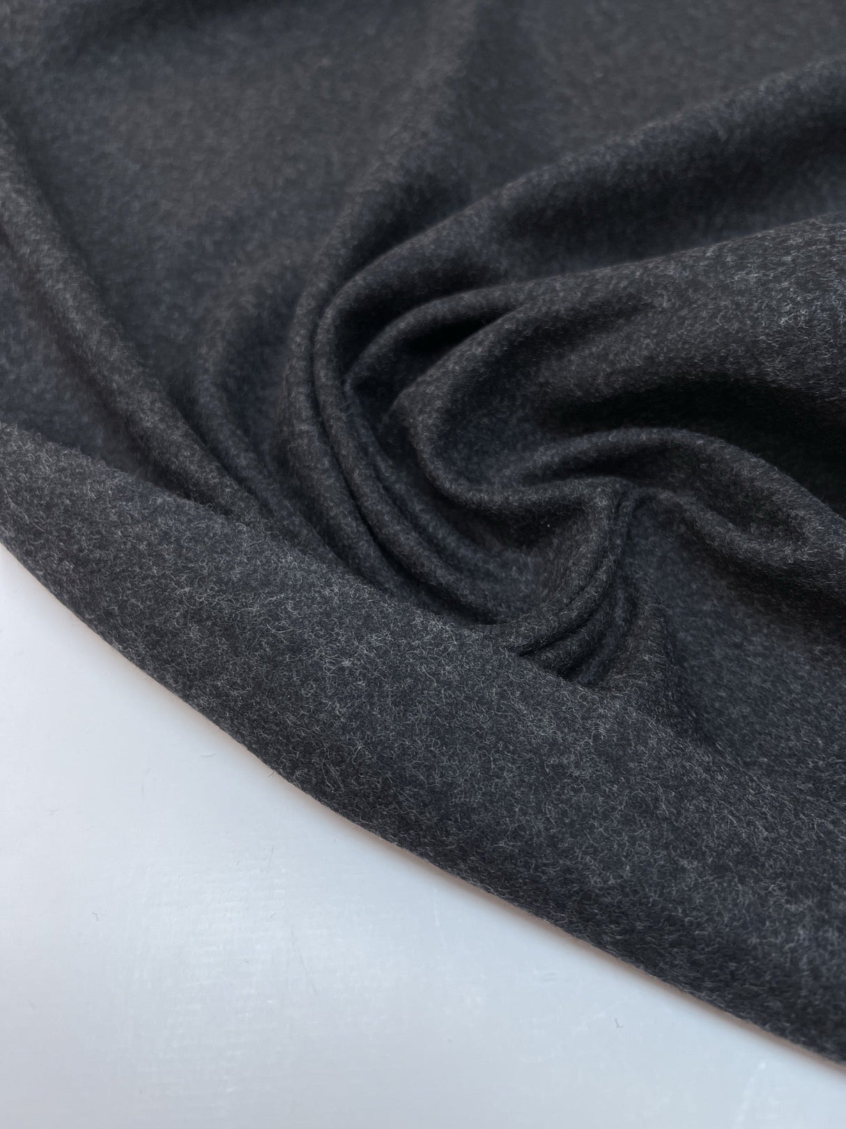 Wool Tweed Melange Gray Blue
