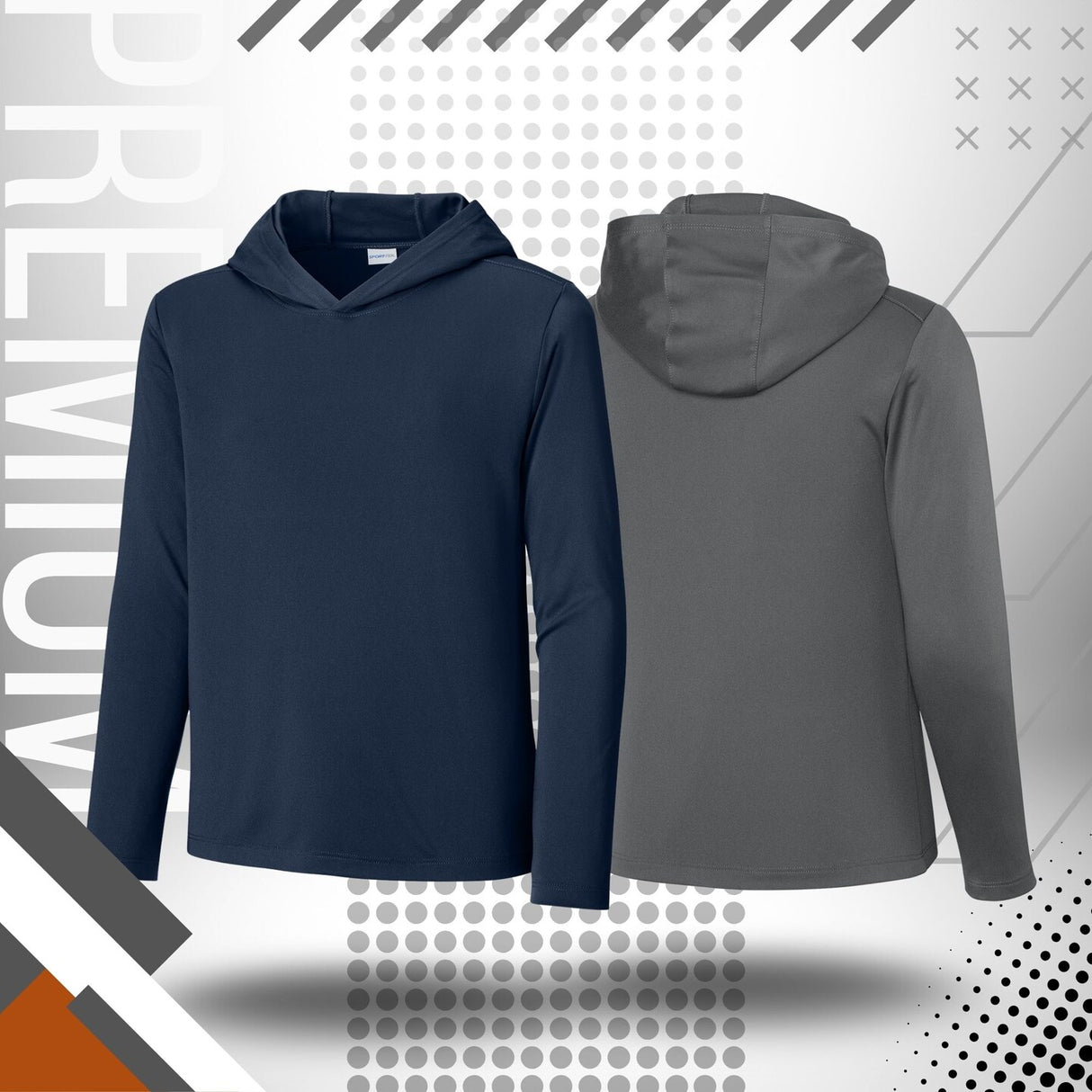 Sport-Tek® Youth Posi-UV Pro Long Sleeve Hoodie