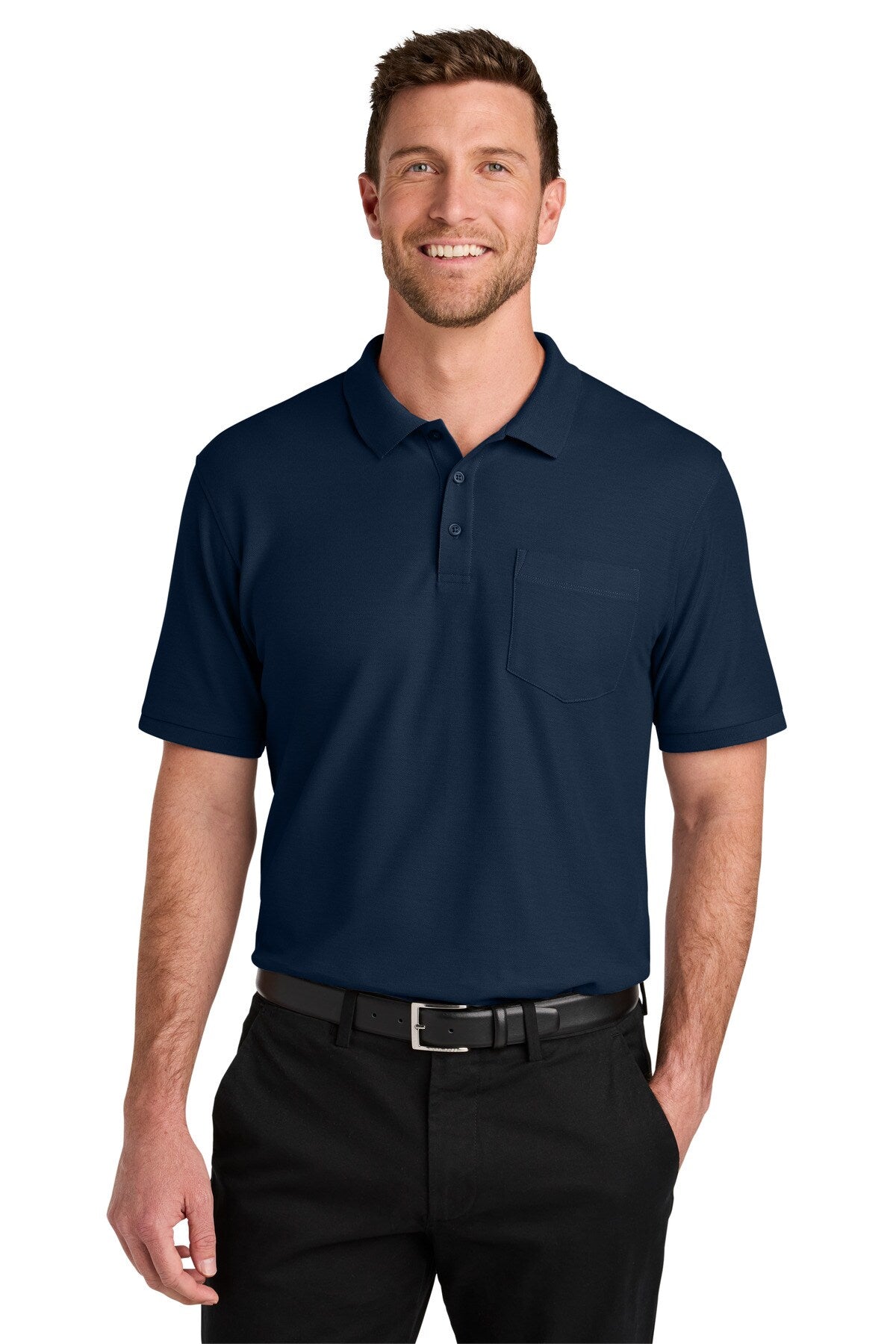 Port Authority® Wearever Signature Pique Pocket Polo