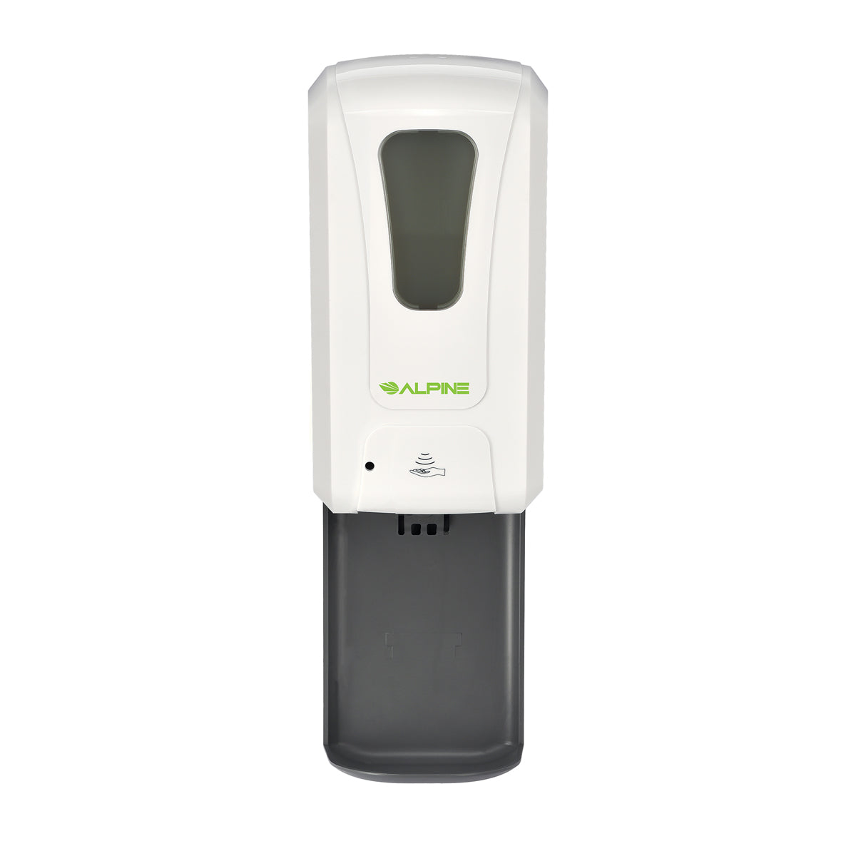 Alpine Automatic Hands-Free Liquid/Gel Hand Sanitizer/Soap Dispenser with Floor Stand, 1200 mL, White