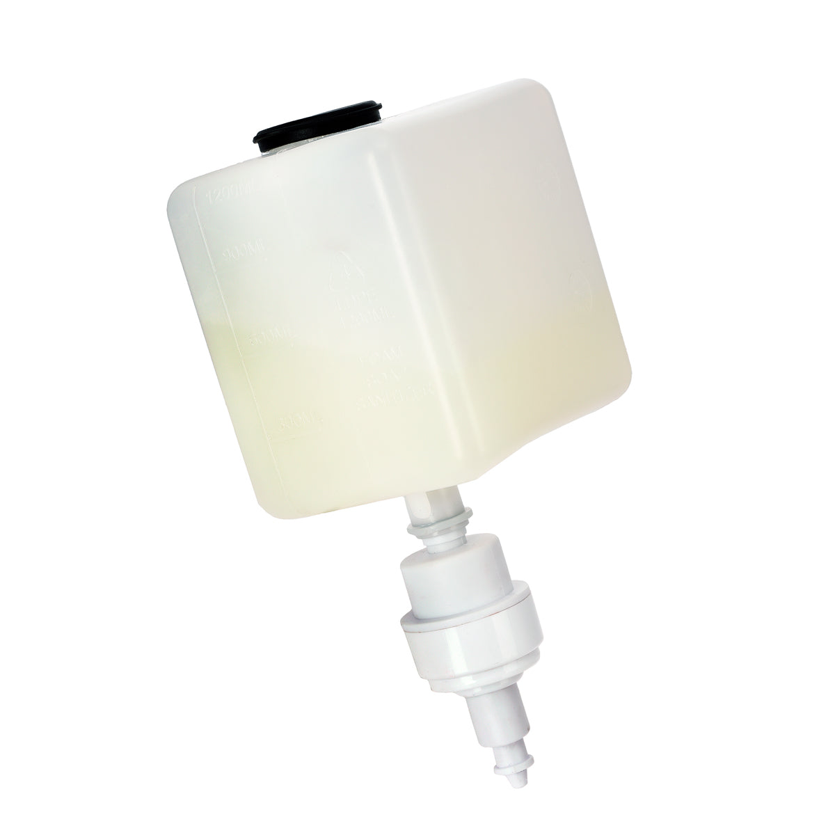 Alpine Automatic Hands-Free Foam Hand Sanitizer/Soap Dispenser with Floor Stand, 1200 mL, White