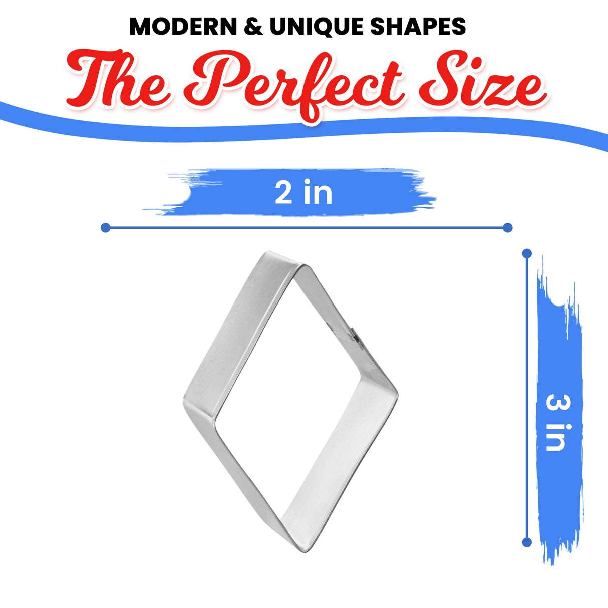 Diamond Cookie Cutter 3 in B1209