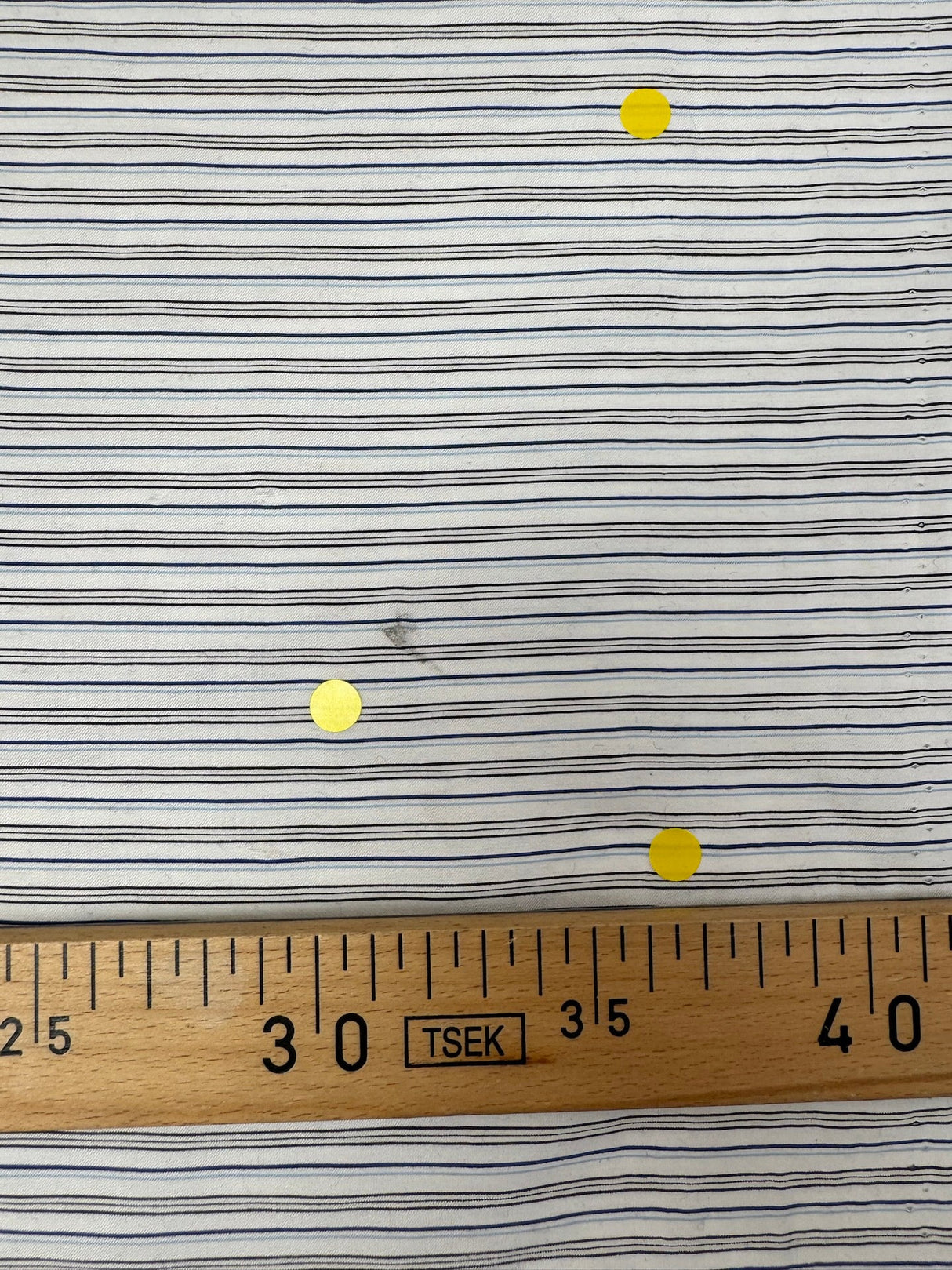 Viscose Blend Striped Blue White Shirting