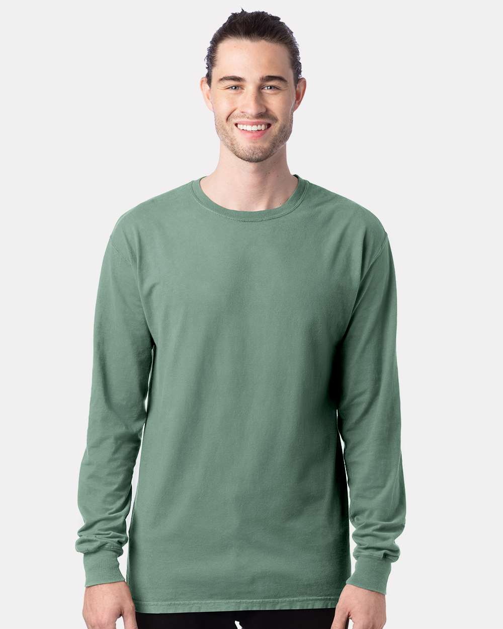 ComfortWash by Hanes® Garment-Dyed Long Sleeve Crewneck T-Shirt