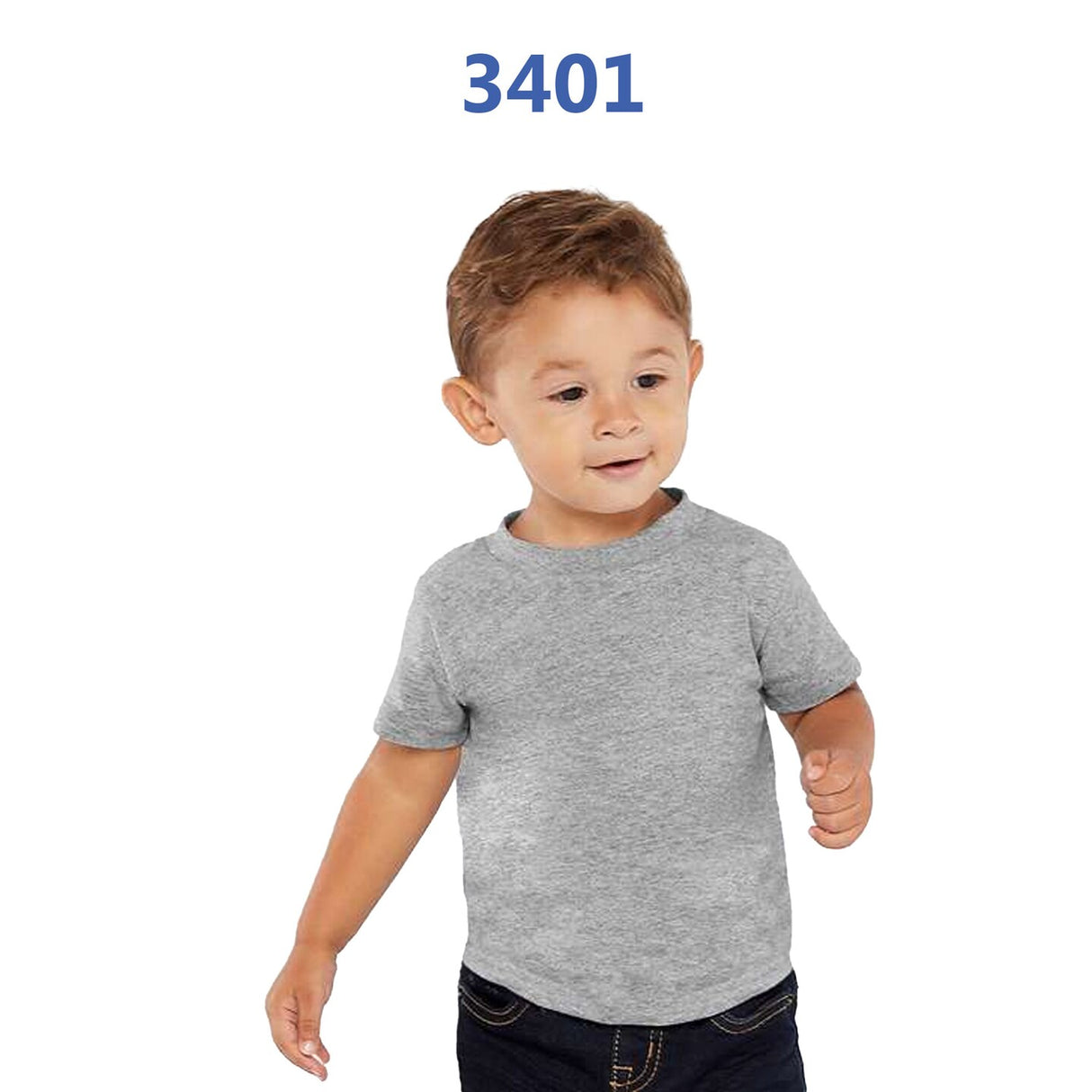 RADYAN® Infant Crew Short Sleeve Cotton Jersey Tee