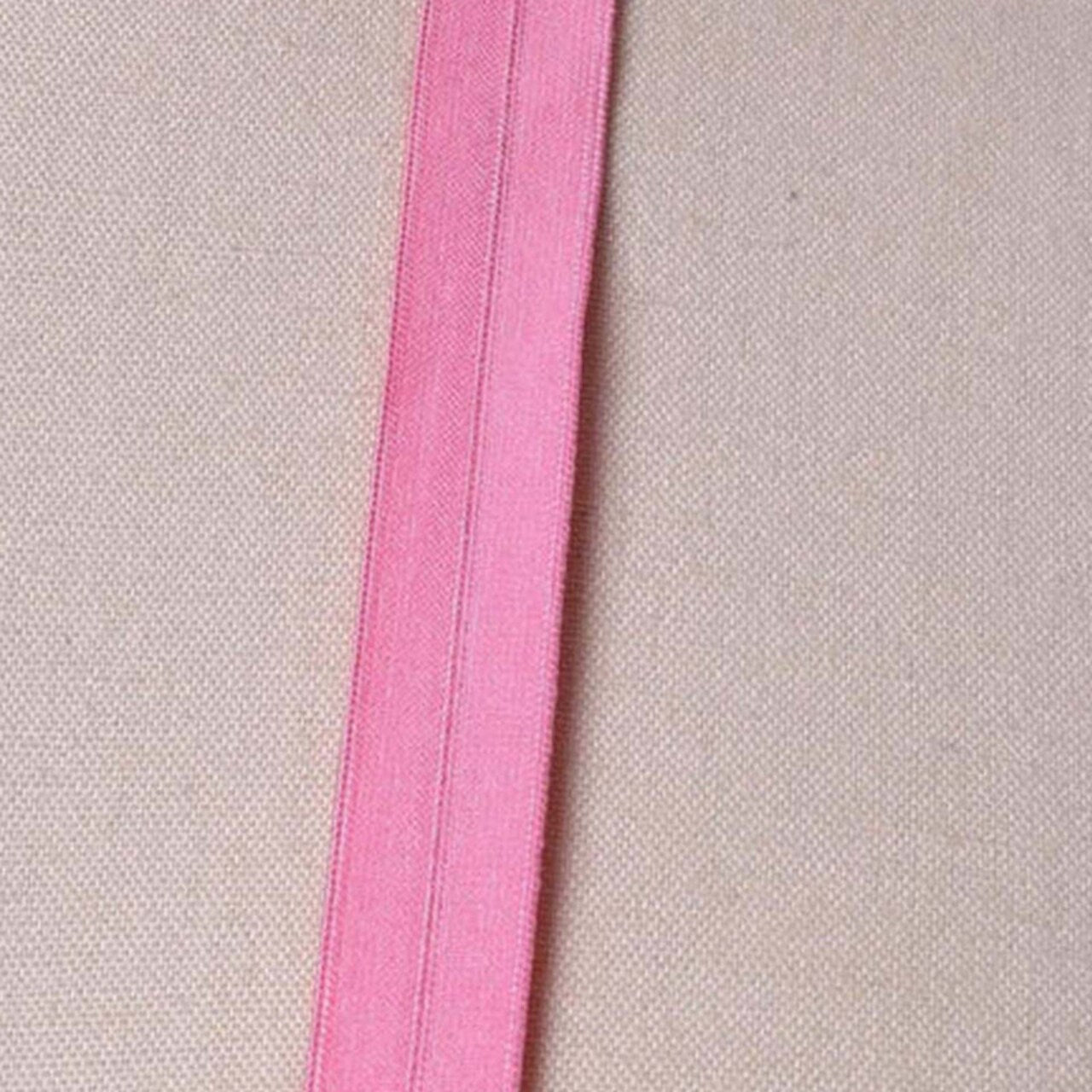 3 Yards Taffy Pink Stretch Bias Fold Over Elastic Trim 5/8"