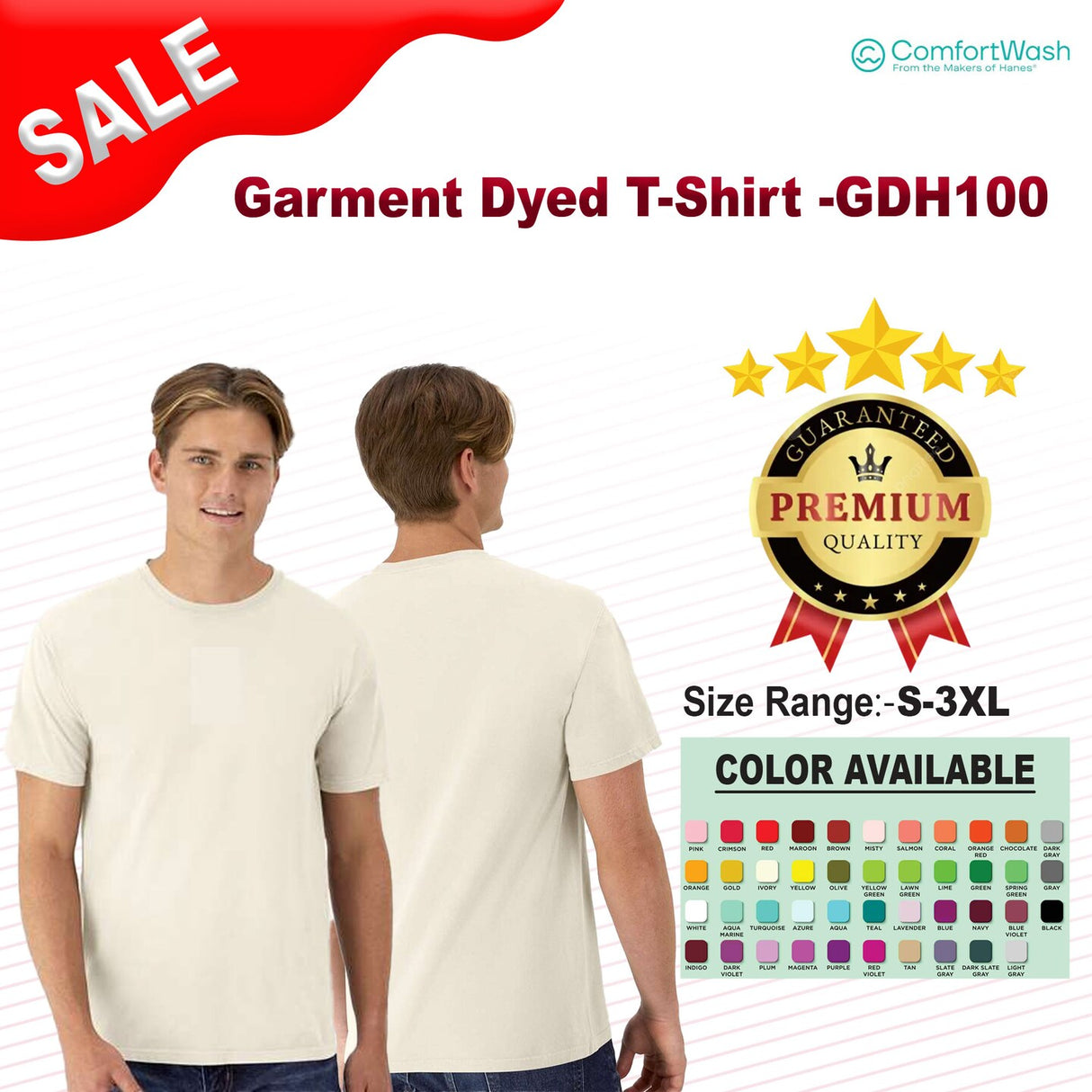 Hanes® Garment Dyed T-Shirt
