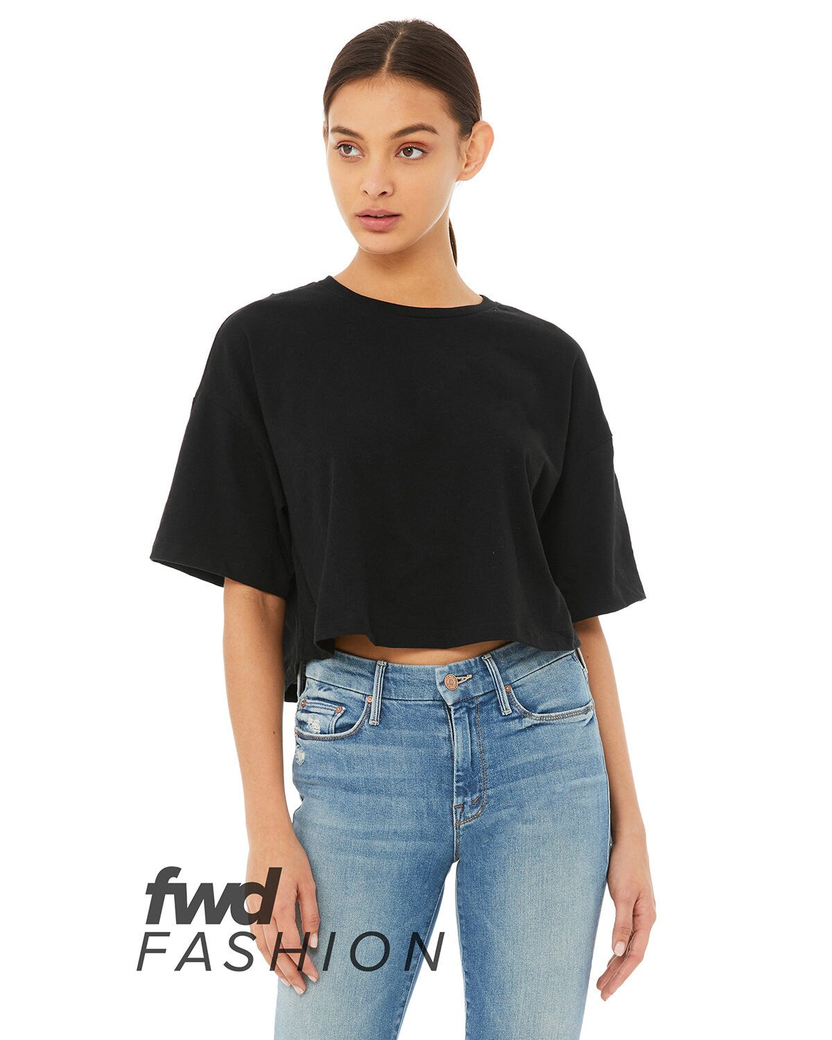 Bella + Canvas® FWD Fashion Ladies Short Sleeve Jersey Cropped T-Shirt