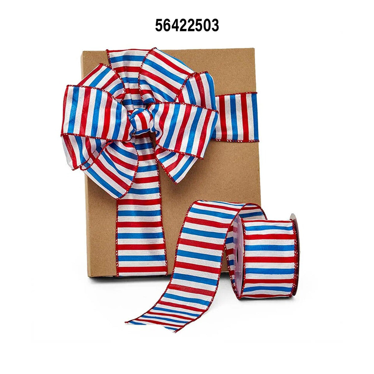 American Horizontal Striped Ribbon 2.5" x 10 Yards
