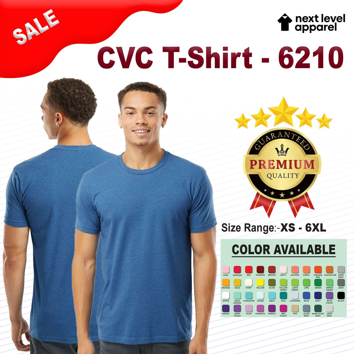 Next Level® Neutrals Unisex CVC Crewneck Short Sleeve T-Shirt