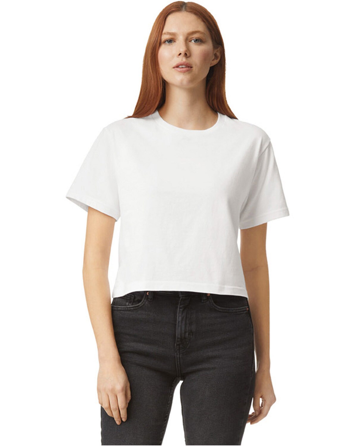 American Apparel® Ladies Fine Jersey Crewneck Short Sleeve Boxy T Shirt