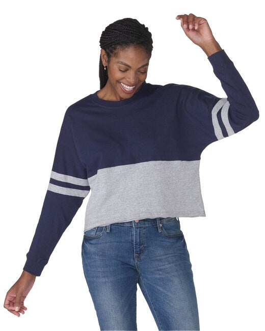 Boxercraft ® Ladies Cropped Retro Pom Pom Jersey Fleece