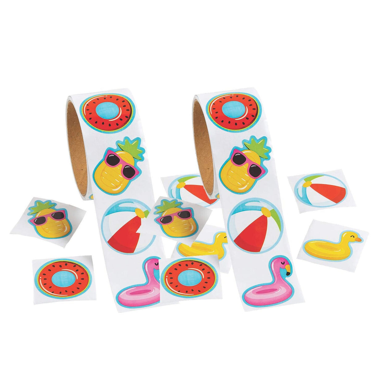 Pool Party Sticker Roll 100 Pieces