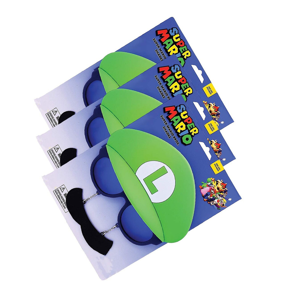 Adults Super Mario Bros.™ Luigi Glasses – 1 Pair