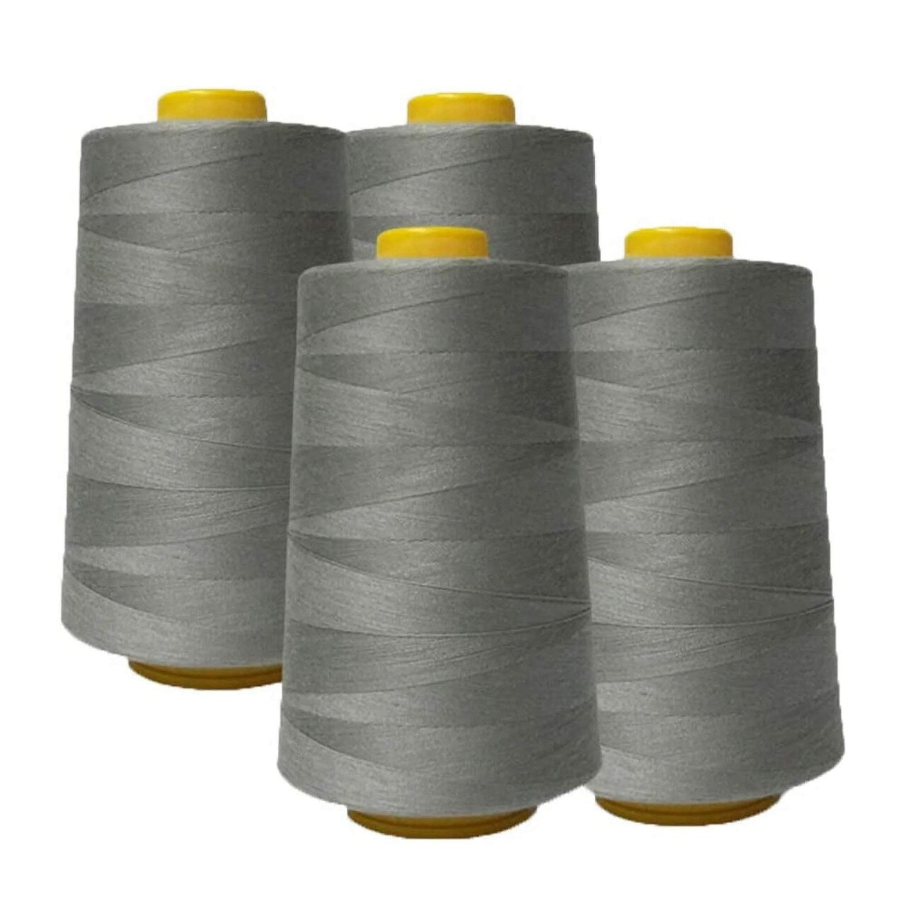 Light Gray Polyester Sewing Thread 6000 Yards Durable for Machine, Serger, Quilting & Crafts