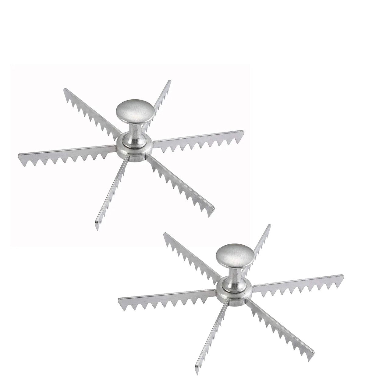 6 Cut Pie & Cake Marker Cast Aluminum Portioning Tool