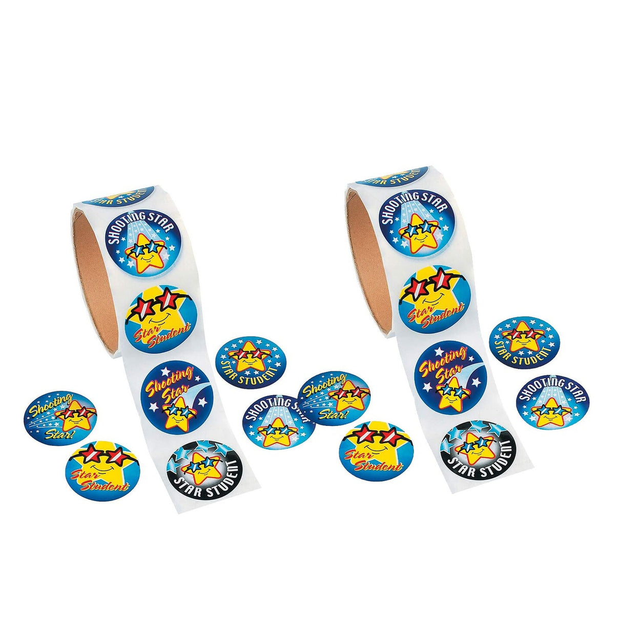 1 1/2" Star Student Sticker Roll 100 Pieces