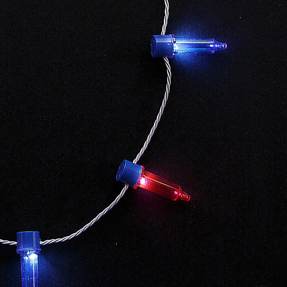 34" Patriotic Light String Light-Up Necklaces 6 Pieces